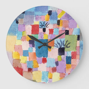 Southern Gardens   Paul Klee   Large Clock