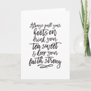 Southern Girl Mantra Greeting Card