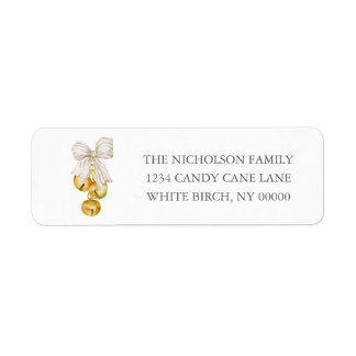 Southern Grandmillennial Ivory Bow Christmas Bells