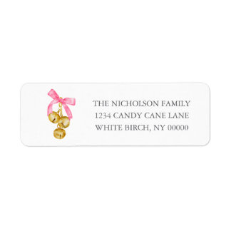 Southern Grandmillennial Pink Bow Christmas Bells