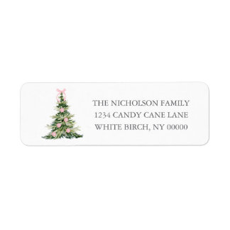 Southern Grandmillennial Pink Bow Christmas Tree