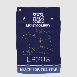 Southern Hemisphere Constellation Lepus Golf Towel