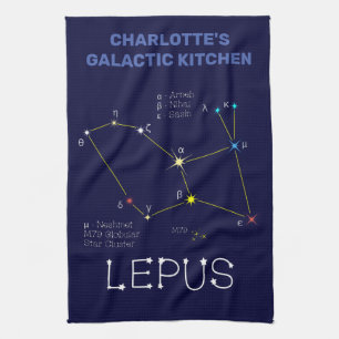 Southern Hemisphere Constellation Lepus Kitchen Towel