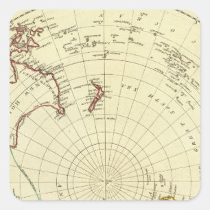 Southern Hemisphere Square Sticker