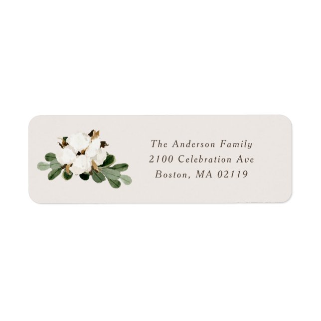 Southern Holiday Return Address Labels (Front)