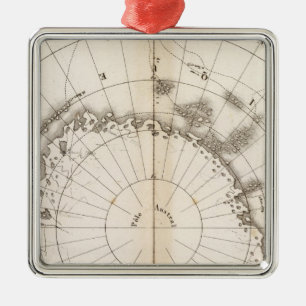 Southern Ice Chart Metal Ornament