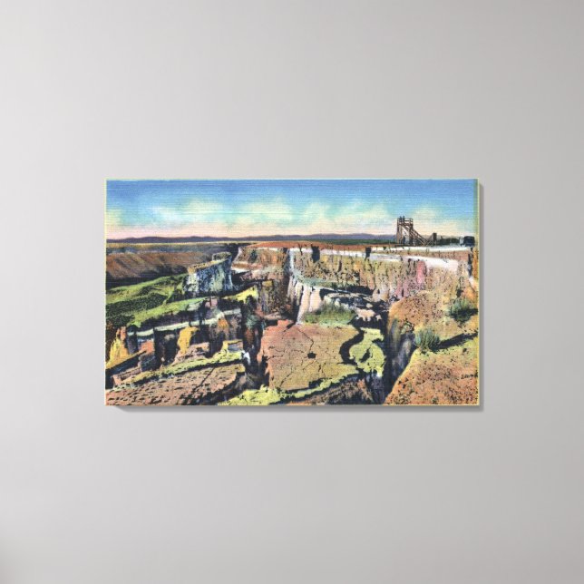 Southern Idaho - Famous Sinking Farm in Salmon Canvas Print (Front)