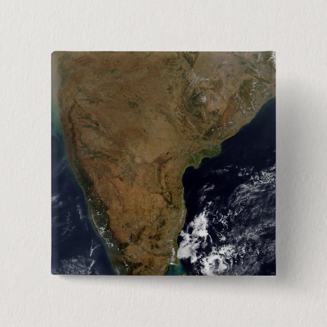 Southern India 2 Inch Square Button (Front)