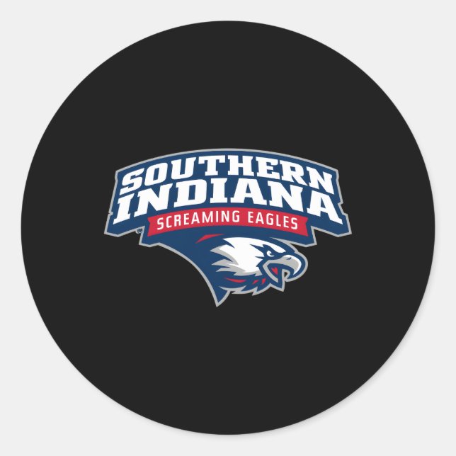 Southern Indiana Screaming Eagles Icon Classic Round Sticker (Front)