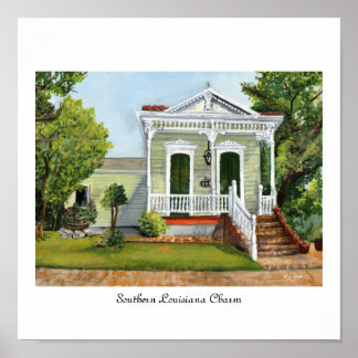 Southern Louisiana Charm Poster