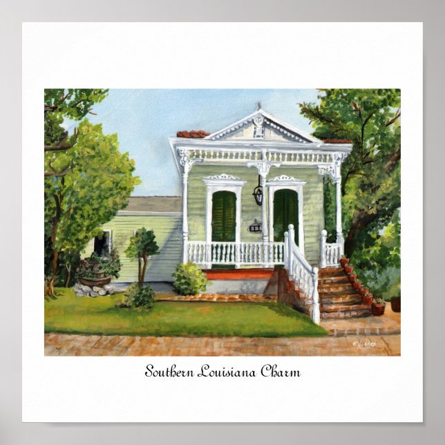 Southern Louisiana Charm Poster (Front)