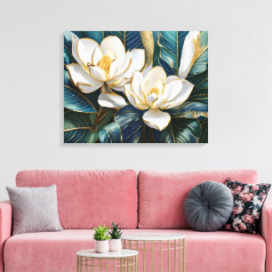 Southern Magnolia Art Canvas Print