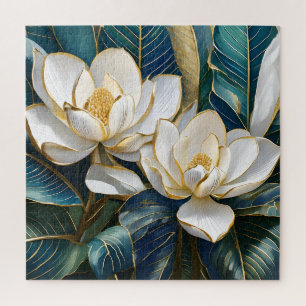 Southern Magnolia Art Jigsaw Puzzle