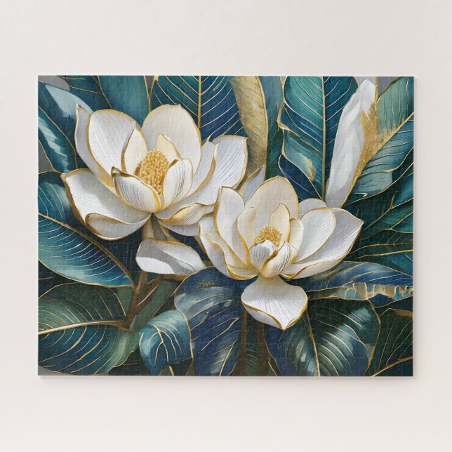 Southern Magnolia Art Jigsaw Puzzle (Horizontal)