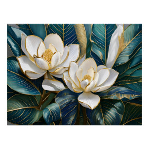 Southern Magnolia Art Poster