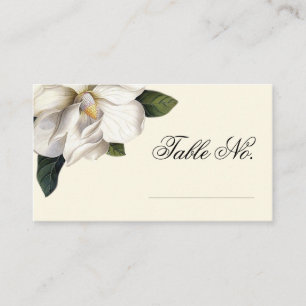 Southern Magnolia Botanical Wedding Escort Cards