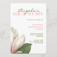 Southern Magnolia Bridal Shower | Pink White Green