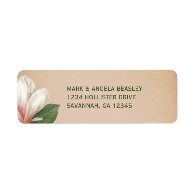 Southern Magnolia Flower Wedding | Antique Blush (Front)