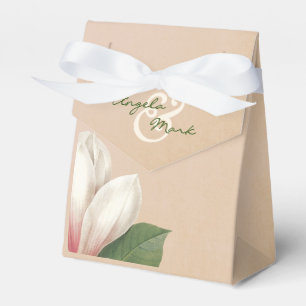 Southern Magnolia Flower Wedding   Antique Blush Favor Box