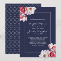 Southern Magnolia Wedding Midnight Blue