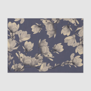 Southern Magnolias & Midnight Blue Tissue Paper