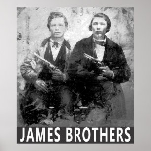 SOUTHERN OUTLAWS FRANK & JESSE JAMES POSTER