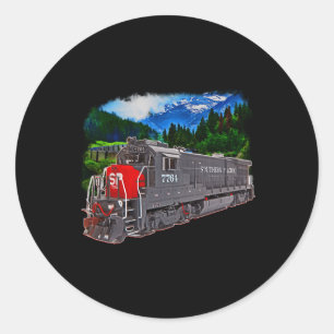 Southern Pacific Engine Train Classic Round Sticker