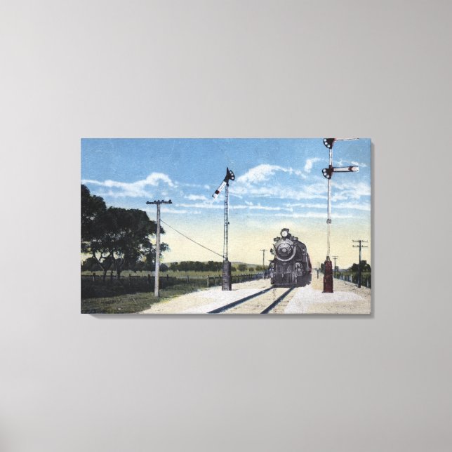 Southern Pacific Railroad to Pajaro Canvas Print (Front)