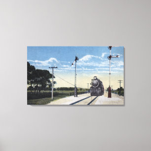Southern Pacific Railroad to Pajaro Canvas Print