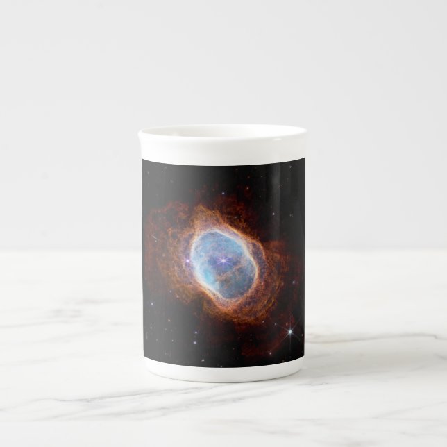 Southern Ring Nebula Space James Webb Telescope Bone China Mug (Front)