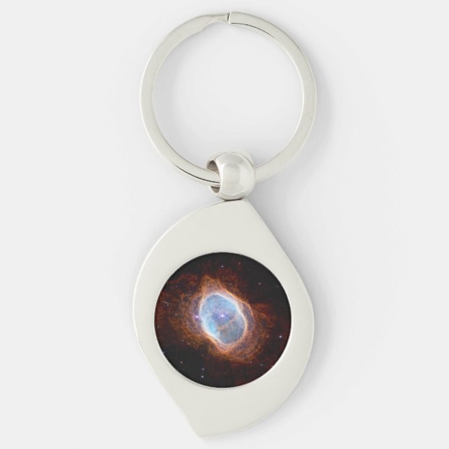 Southern Ring Nebula Space James Webb Telescope Keychain (Front)