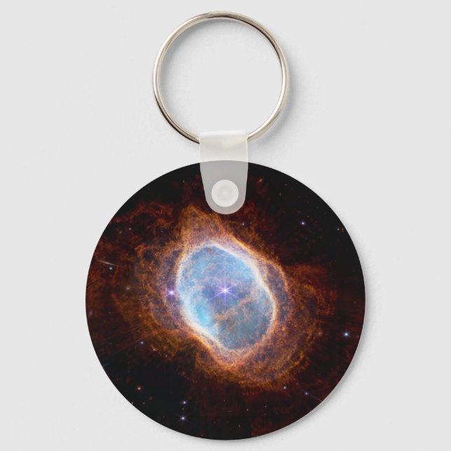 Southern Ring Nebula, Space NASA James Webb   Keychain (Front)