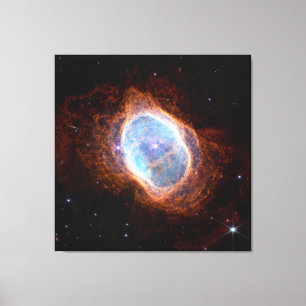 Southern Ring Planetary Nebula   NIRCam   JWST Canvas Print