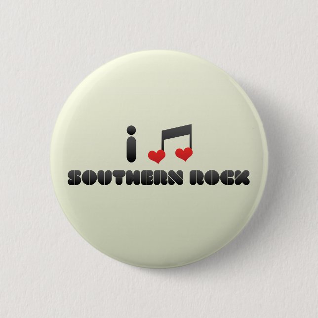 Southern Rock 2 Inch Round Button (Front)