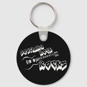 Southern rock music keychain