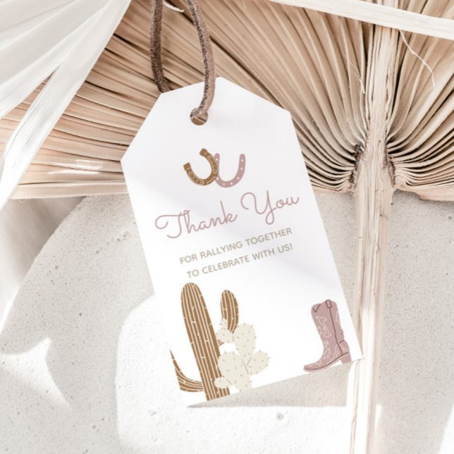 Southern Rodeo Cowgirl Birthday Gift Tags (Creator Uploaded)