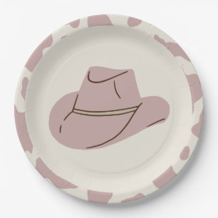 Southern Rodeo Pink Cowgirl Birthday Paper Plates
