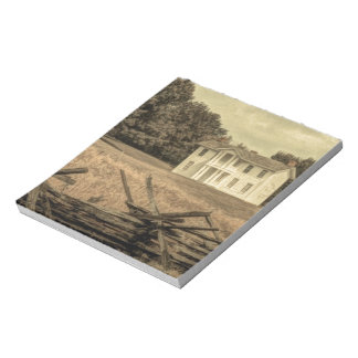 Southern Rural Landscape Rustic colonial Farmhouse Notepad