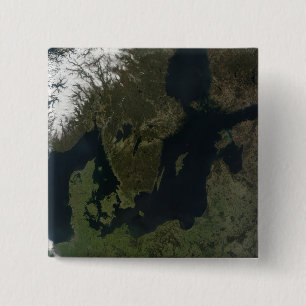 Southern Scandinavia 2 Inch Square Button