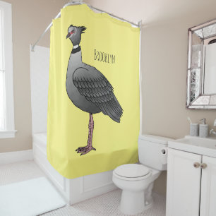 Southern screamer bird cartoon illustration