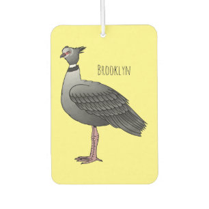 Southern screamer bird cartoon illustration air freshener