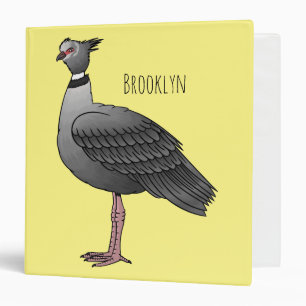Southern screamer bird cartoon illustration binder