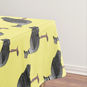 Southern screamer bird cartoon illustration   tablecloth