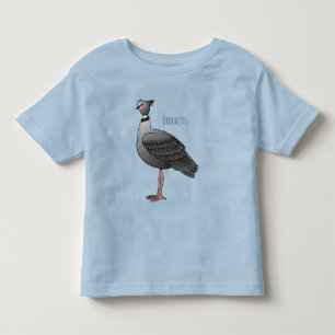 Southern screamer bird cartoon illustration toddler t-shirt