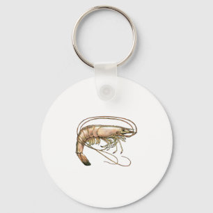 Southern Shrimp Art Keychain