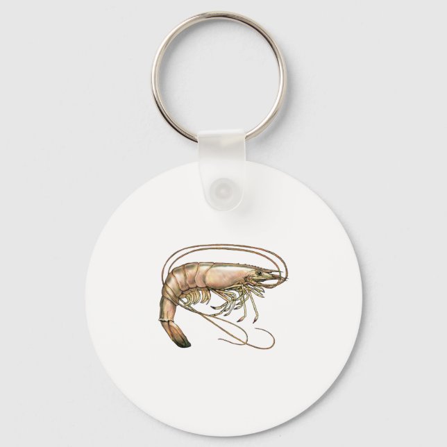 Southern Shrimp Art Keychain (Front)