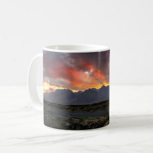 Southern Sierra Nevada Mountains Sunset Panorama Coffee Mug