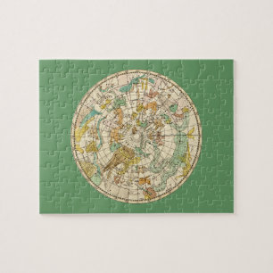 Southern Sky Star Chart and Constellations Map Jigsaw Puzzle