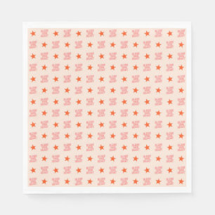 Southern Snark: Bless Your Heart (pink & orange) Napkin