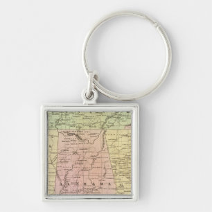 Southern States Olney Map Keychain